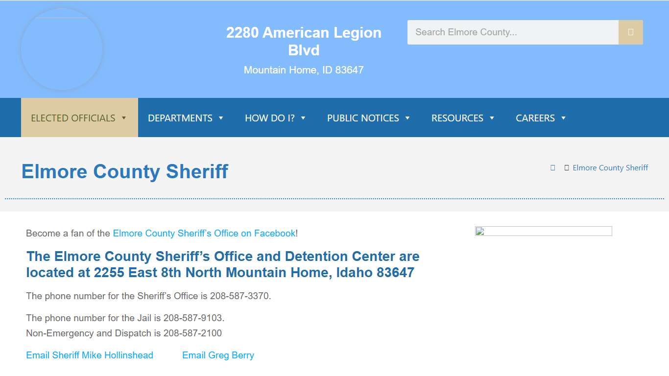 Elmore County Sheriff - Elmore County, Idaho